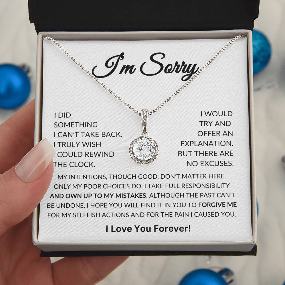 Apology Gift for Her, I'm Sorry Gift for her Eternal Hope Necklace