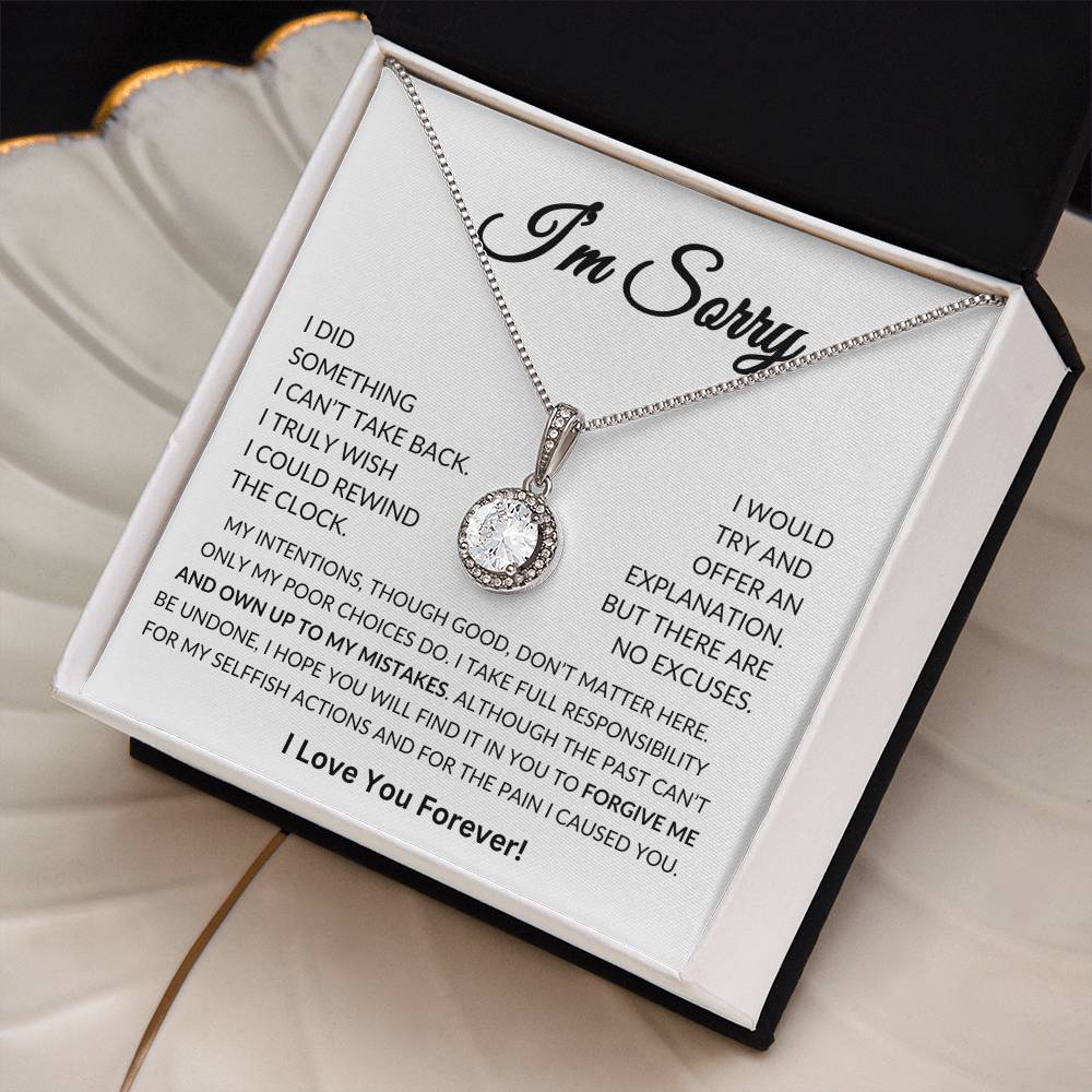 Apology Gift for Her, I'm Sorry Gift for her Eternal Hope Necklace