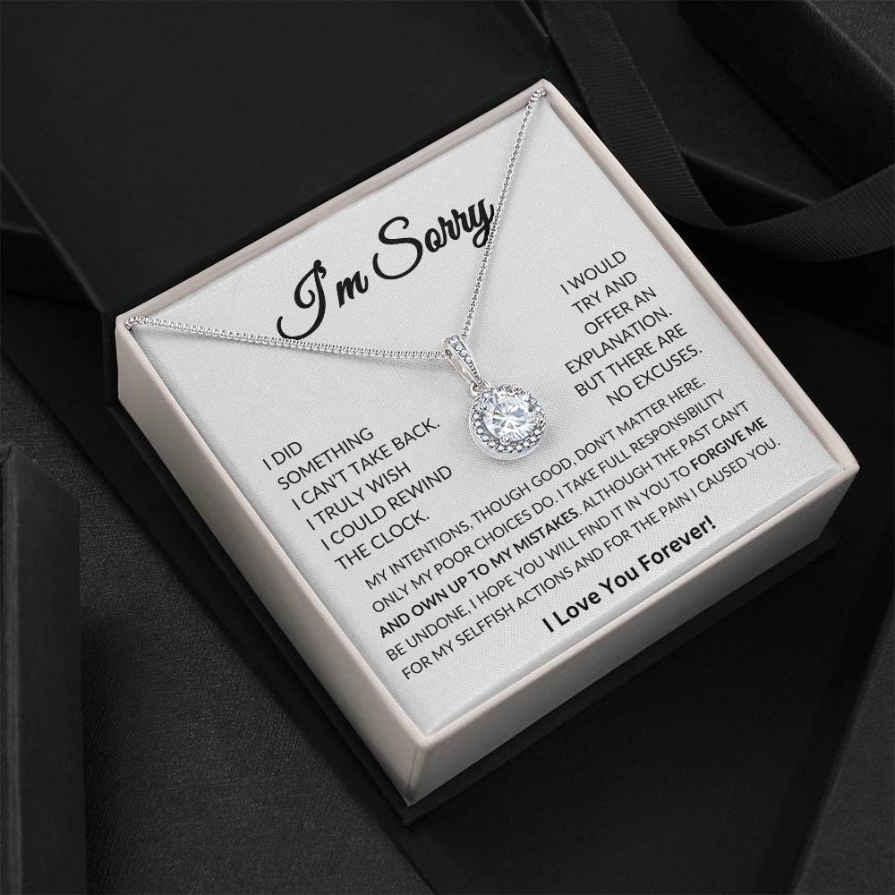 Apology Gift for Her, I'm Sorry Gift for her Eternal Hope Necklace