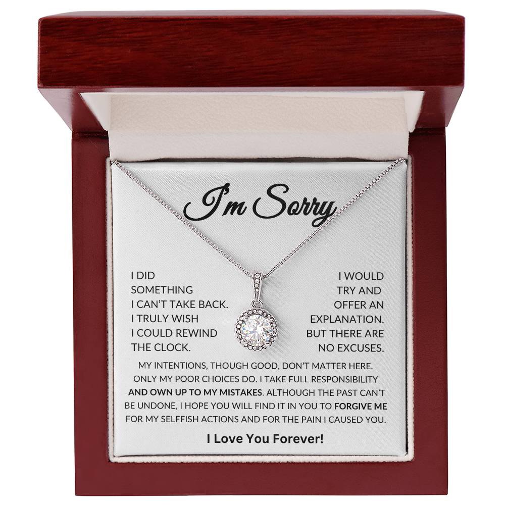 Apology Gift for Her, I'm Sorry Gift for her Eternal Hope Necklace