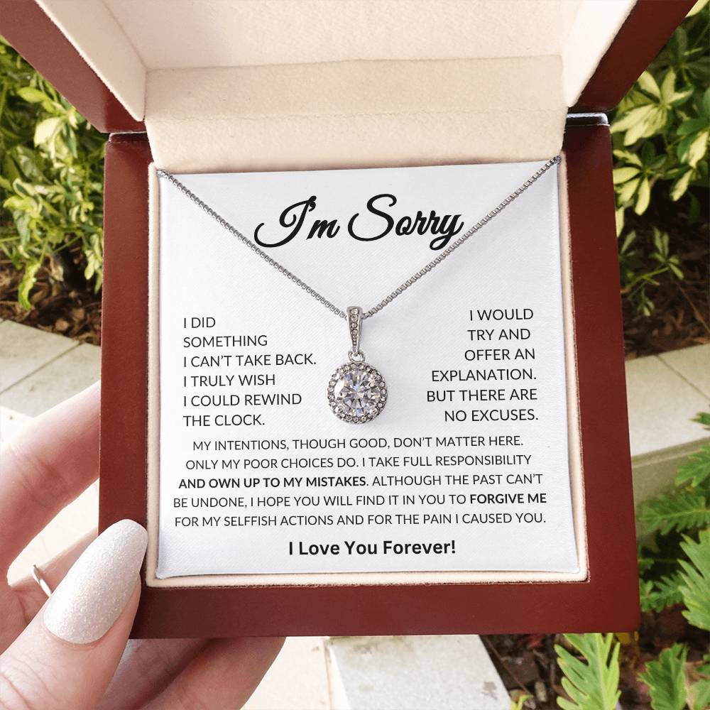 Apology Gift for Her, I'm Sorry Gift for her Eternal Hope Necklace