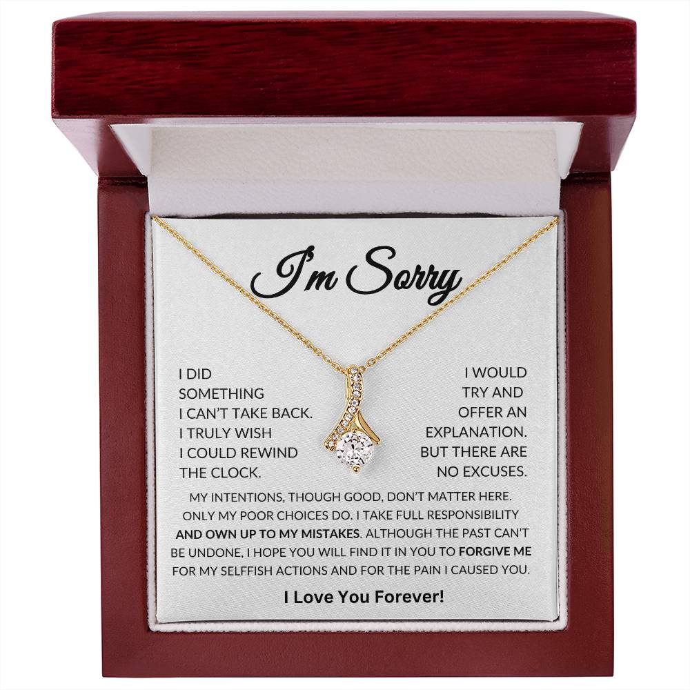 An Apology Gift for Her, I'm Sorry Gift for Her Alluring Beauty Necklace