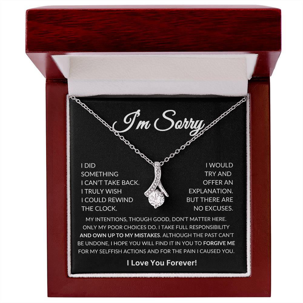 An Apology Gift for Her with Message Card, Alluring Beauty Necklace