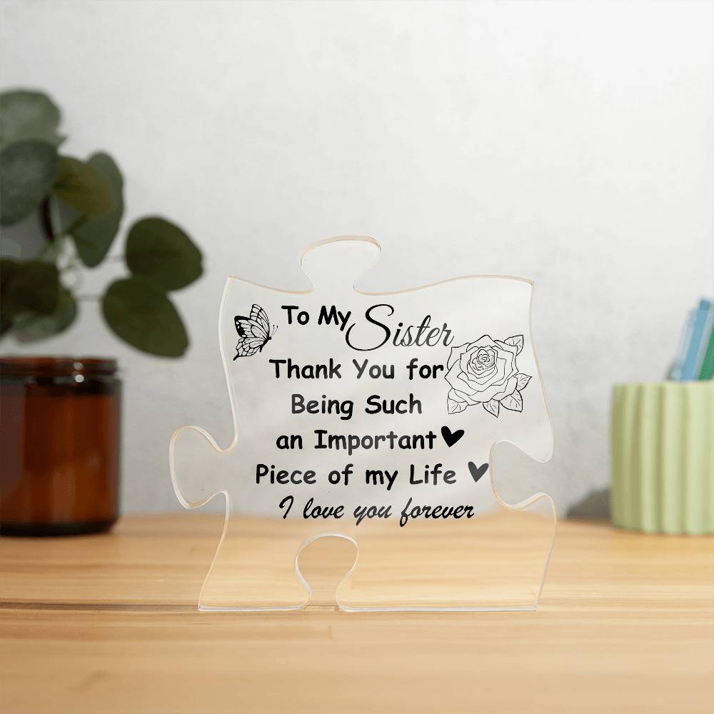 Sister's Gift Plaque | Appreciation Gift for Sister