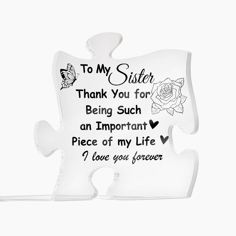 Sister's Gift Plaque | Appreciation Gift for Sister