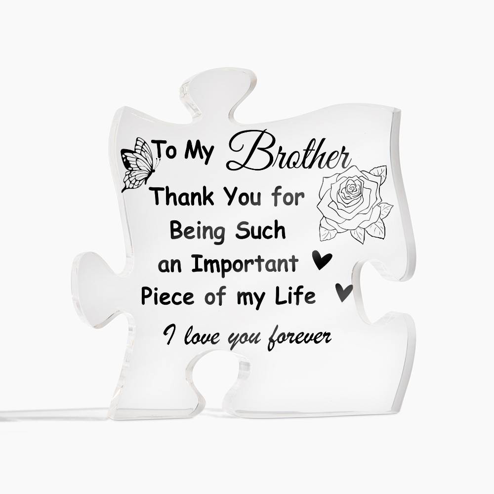 Special Acrylic Plaque for Brother | Gift for Brother | Appreciation gift for Brother