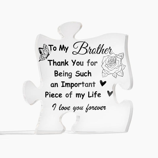 Special Acrylic Plaque for Brother | Gift for Brother | Appreciation gift for Brother