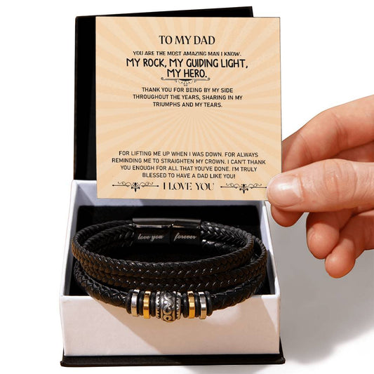 Special Gift for a Special Dad | Dad's Gift Bracelet | You are the most Amazing Man